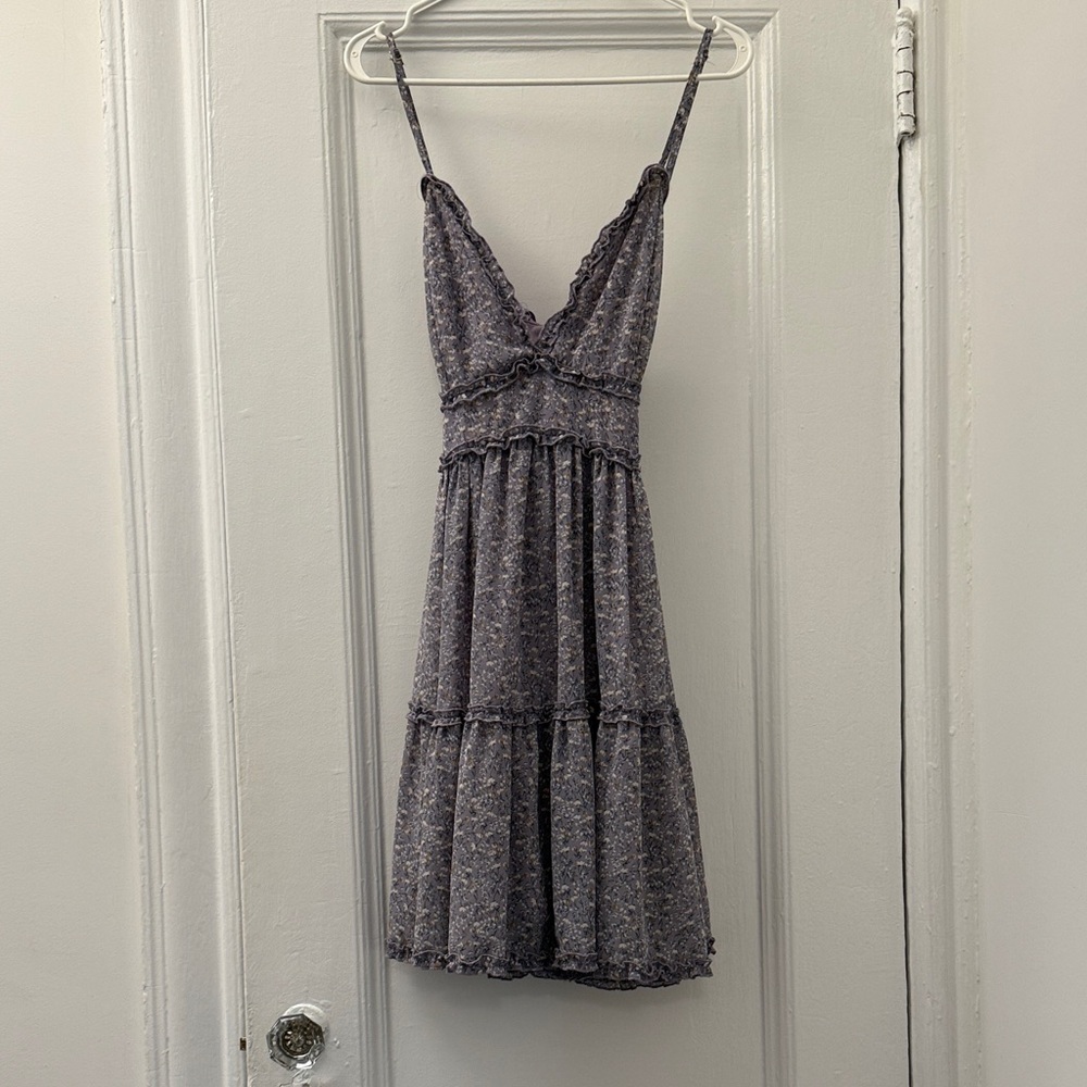 She and Sky Lavender Floral Mini Dress